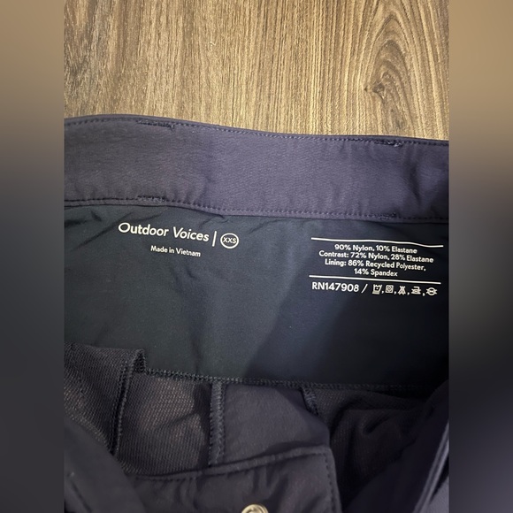 Outdoor Voices RecTrek Zip Off Hiking Pants XXS - Picture 4 of 9